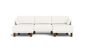 Luna - Sofa - Snowdrift - Low Arms - Tall Legs