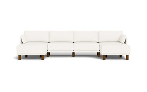 Luna - Sofa - Snowdrift - Low Arms - Tall Legs