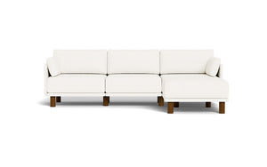 Luna - Sofa - Snowdrift - Low Arms - Tall Legs