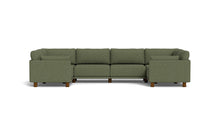 Load image into Gallery viewer, Luna - Sectional - Moss Green - Low Arms - Low Legs
