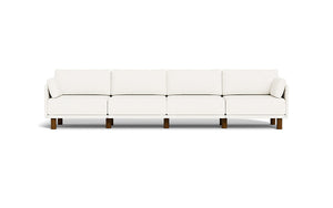Luna - Sofa - Snowdrift - Low Arms - Tall Legs