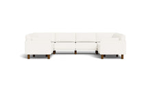 Load image into Gallery viewer, Luna - Sectional - Snowdrift - Low Arms - Tall Legs

