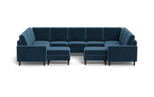 Load image into Gallery viewer, Altus - Sectional - Sapphire - Square Arms
