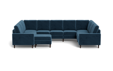 Load image into Gallery viewer, Altus - Sectional - Sapphire - Square Arms
