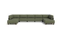 Load image into Gallery viewer, Luna - Sectional - Moss Green - High Arms - Low Legs
