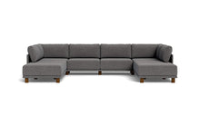 Load image into Gallery viewer, Luna - Sectional - Storm Grey - High Arms - Low Legs
