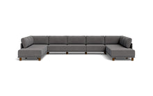 Load image into Gallery viewer, Luna - Sectional - Storm Grey - High Arms - Low Legs
