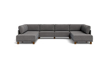 Load image into Gallery viewer, Luna - Sectional - Storm Grey - High Arms - Low Legs
