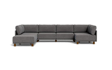 Load image into Gallery viewer, Luna - Sectional - Storm Grey - High Arms - Low Legs
