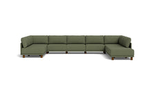 Load image into Gallery viewer, Luna - Sectional - Moss Green - High Arms - Low Legs
