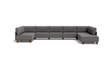Load image into Gallery viewer, Luna - Sectional - Storm Grey - High Arms - Low Legs
