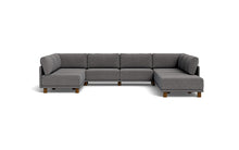 Load image into Gallery viewer, Luna - Sectional - Storm Grey - High Arms - Low Legs
