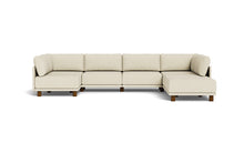 Load image into Gallery viewer, Luna - Sectional - Sunset Beige - High Arms - Low Legs
