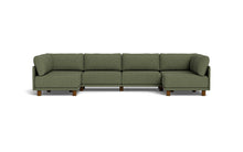 Load image into Gallery viewer, Luna - Sectional - Moss Green - High Arms - Low Legs
