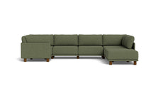 Load image into Gallery viewer, Luna - Sectional - Moss Green - High Arms - Low Legs
