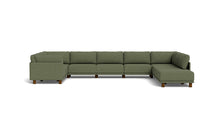Load image into Gallery viewer, Luna - Sectional - Moss Green - High Arms - Low Legs
