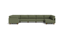 Load image into Gallery viewer, Luna - Sectional - Moss Green - High Arms - Low Legs
