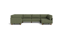 Load image into Gallery viewer, Luna - Sectional - Moss Green - High Arms - Low Legs
