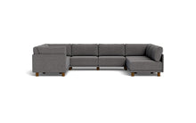 Load image into Gallery viewer, Luna - Sectional - Storm Grey - High Arms - Low Legs
