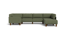 Load image into Gallery viewer, Luna - Sectional - Moss Green - Low Arms - Tall Legs
