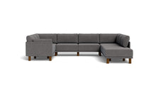Load image into Gallery viewer, Luna - Sectional - Storm Grey - Low Arms - Tall Legs
