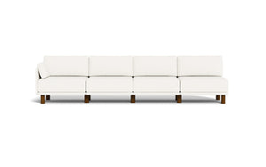 Luna - Sofa - Snowdrift - Low Arms - Tall Legs