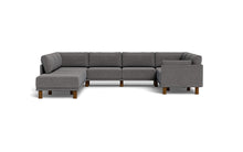 Load image into Gallery viewer, Luna - Sectional - Storm Grey - Low Arms - Tall Legs
