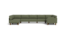Load image into Gallery viewer, Luna - Sectional - Moss Green - Low Arms - Tall Legs
