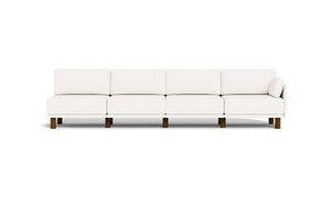 Luna - Sofa - Snowdrift - Low Arms - Tall Legs