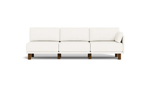 Luna - Sofa - Snowdrift - Low Arms - Tall Legs