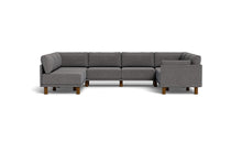 Load image into Gallery viewer, Luna - Sectional - Storm Grey - Low Arms - Tall Legs
