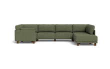 Load image into Gallery viewer, Luna - Sectional - Moss Green - Low Arms - Low Legs
