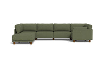 Load image into Gallery viewer, Luna - Sectional - Moss Green - Low Arms - Low Legs
