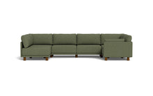 Load image into Gallery viewer, Luna - Sectional - Moss Green - Low Arms - Low Legs
