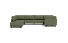 Load image into Gallery viewer, Luna - Sectional - Moss Green - High Arms - Low Legs
