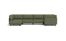 Load image into Gallery viewer, Luna - Sectional - Moss Green - High Arms - Low Legs
