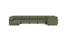 Load image into Gallery viewer, Luna - Sectional - Moss Green - Low Arms - Low Legs
