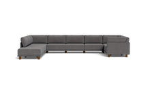 Load image into Gallery viewer, Luna - Sectional - Storm Grey - High Arms - Low Legs
