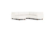 Load image into Gallery viewer, Luna - Sectional - Snowdrift - High Arms - Low Legs
