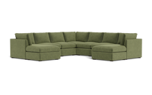 Load image into Gallery viewer, Ciello - Sectional - Cypress Green - High Angled
