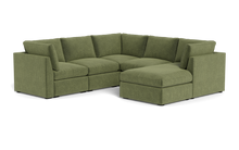 Load image into Gallery viewer, Ciello - Sectional - Cypress Green - High Angled
