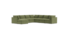 Load image into Gallery viewer, Ciello XL - Sectional - Cypress Green - High Angled
