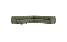 Load image into Gallery viewer, Luna - Sectional - Moss Green - High Arms - Low Legs
