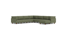 Load image into Gallery viewer, Luna - Sectional - Moss Green - High Arms - Low Legs
