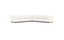 Load image into Gallery viewer, Luna - Sectional - Snowdrift - High Arms - Low Legs
