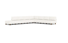 Load image into Gallery viewer, Luna - Sectional - Snowdrift - High Arms - Low Legs
