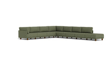 Load image into Gallery viewer, Luna - Sectional - Moss Green - High Arms - Low Legs
