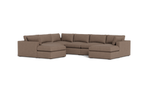 Load image into Gallery viewer, Ciello XL - Sectional - Mocha - Regular Arms

