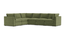 Load image into Gallery viewer, Ciello - Sectional - Cypress Green - High Angled
