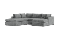 Load image into Gallery viewer, Ciello XL - Sectional - Basalt - Regular Arms
